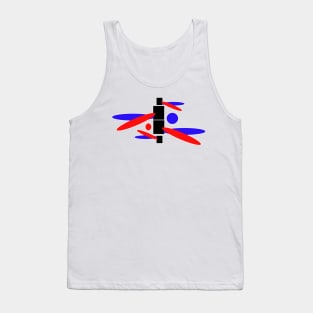 Blue and red firecrackers Tank Top